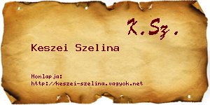 Keszei Szelina névjegykártya